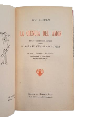 Ridley, H.- LA CIENCIA DEL AMOR