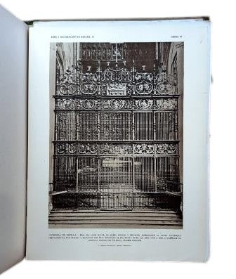 ARTE Y DECORACIÓN EN ESPAÑA. ARQUITECTURA-ARTE DECORATIVO. TOMO VI. 84 LÁMINAS