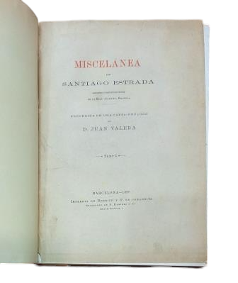 Estrada, Santiago.- MISCELLANEOUS. VOLUME I (Dedicated)