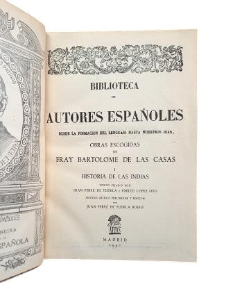 Br. Bartolomé de las Casas.- SELECTED WORKS (I - II - III - IV - V)