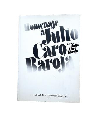 VV.AA.- HOMENAJE A JULIO CARO BAROJA