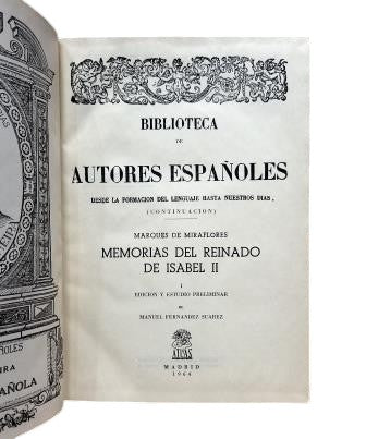 Marquis de Miraflores - MÉMOIRES DU RÈGNE D'ISABEL II (I - II - III)