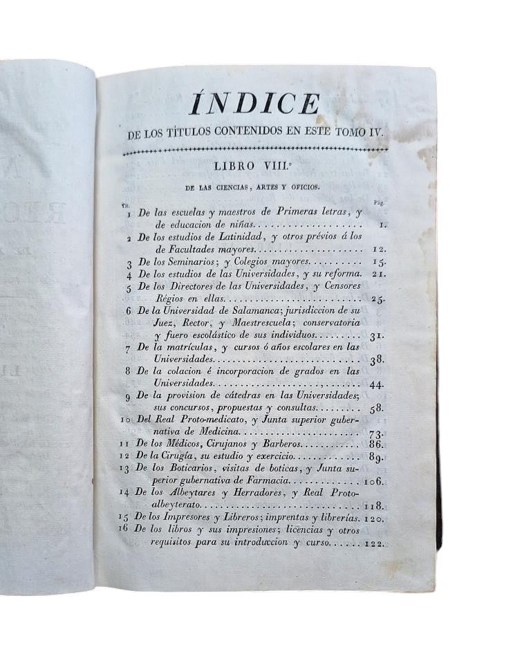 NOVÍSIMA RECOPILACIÓN DE LAS LEYES DE ESPAÑA (12 LIBROS EN 3 VOLS.)