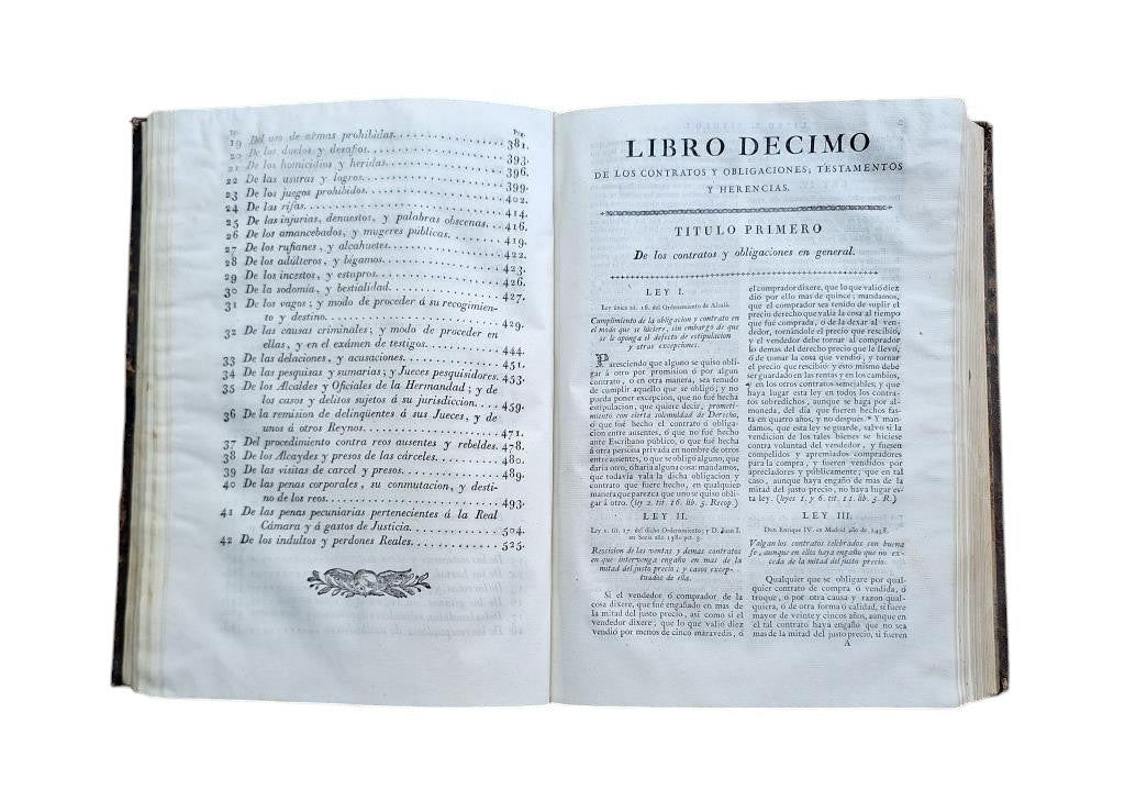 NOVÍSIMA RECOPILACIÓN DE LAS LEYES DE ESPAÑA (12 LIBROS EN 3 VOLS.)
