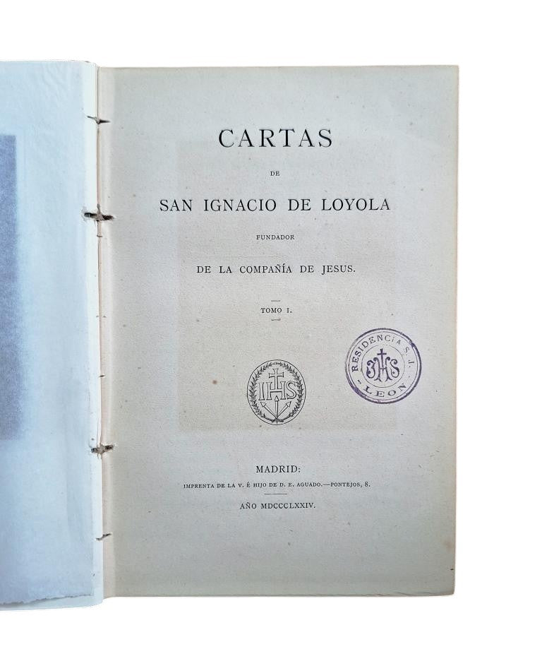 San Ignacio de Loyola.- CARTAS (TOMO I)