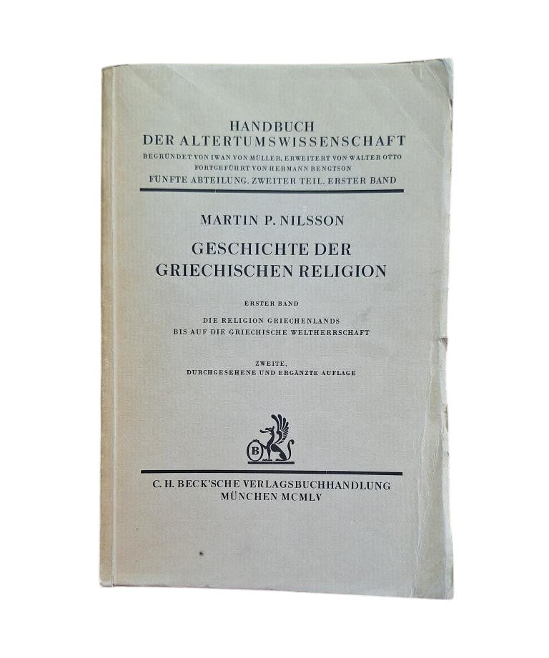 Nilsson, Martin P.- GESCHICHTE DER GRIECHISCHEN RELIGION (I - II)