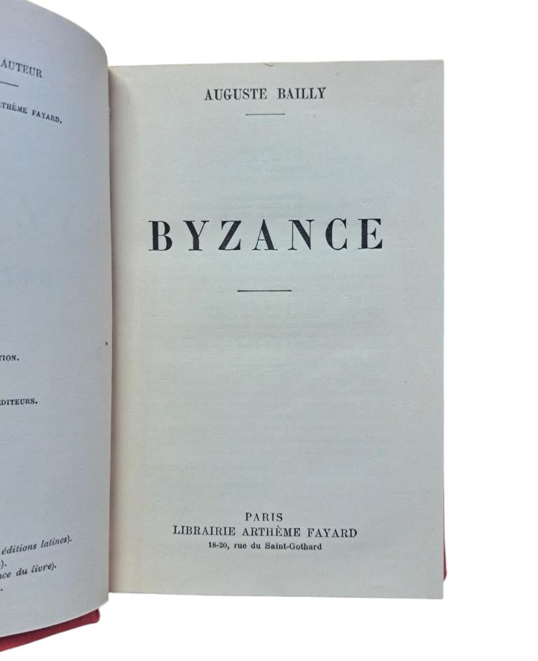 Bailly, Auguste.- BYZANCE