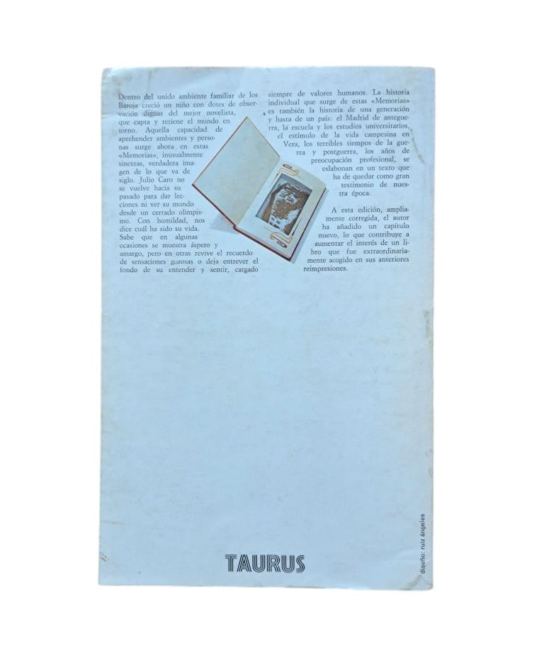 Caro Baroja, Julio.- LOS BAROJA (MEMORIAS FAMILIARES)