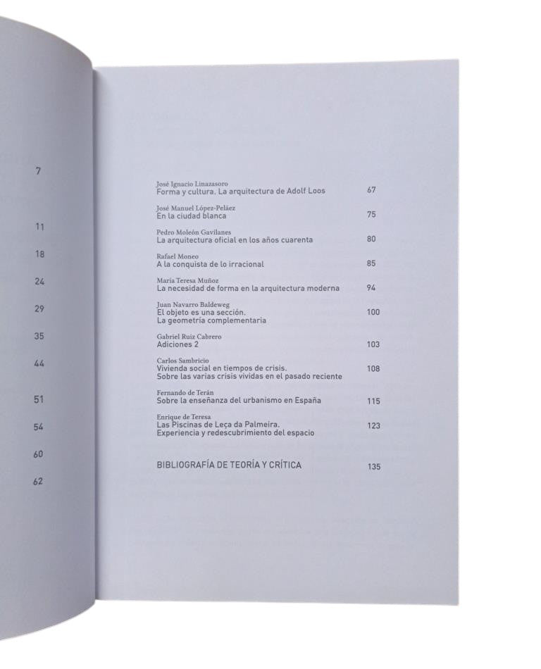 VV.AA.- TEXTOS DE TEORÍA Y CRÍTICA Y BIBLIOGRAFÍA SOBRE ARQUITECTURA MODERNA Y CONTEMPORÁNEA