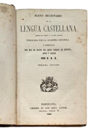 NUEVO DICCIONARIO DE LA LENGUA CASTELLANA (1867)