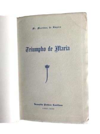 Martínez de Ampíes.- TRIUMPHO DE MARÍA