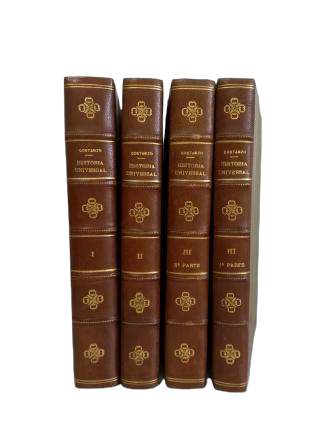 Costanzo, Salvador.- HISTOIRE UNIVERSELLE, DES ÉPOQUES LES PLUS RETROUVÉES À NOS JOURS (4 VOLUMES)