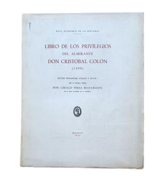 BOOK OF THE PRIVILEGES OF ADMIRAL CHRISTOPHER COLUMBUS