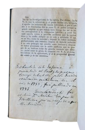 Jovellanos - Rapport de la Société économique de Madrid