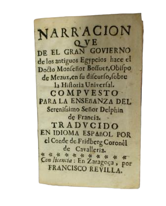 Monseigneur Bossuet - Récit du Grand Gouvernement des anciens Égyptiens