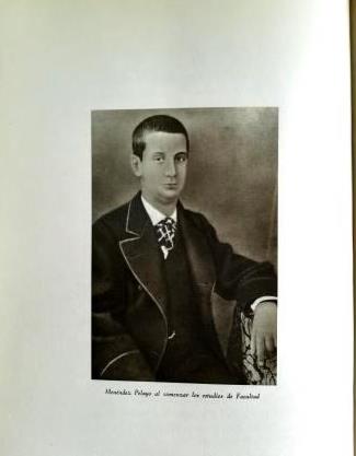 FACSIMILES OF SCHOOL WORK BY MENÉNDEZ PELAYO