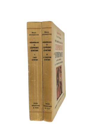 Dufrenne, Mikel.- PHÉNOMÉNOLOGIE DE L' EXPÉRIENCE ESTHÉTIQUE (I-II)