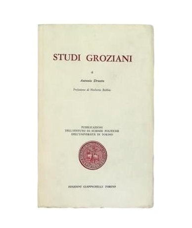 Droetto, Antonio.- STUDI GROZIANI