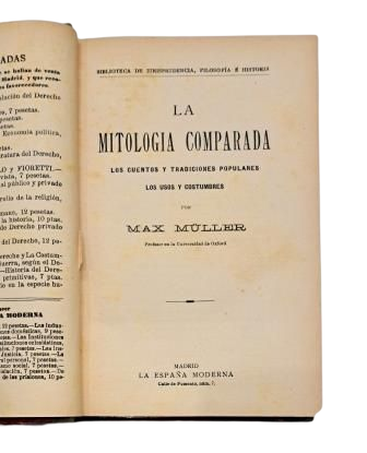 Müller, Max.- COMPARATIVE MYTHOLOGY