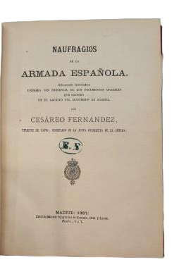 Fernández, Cesáreo.- Naufrages de la marine espagnole