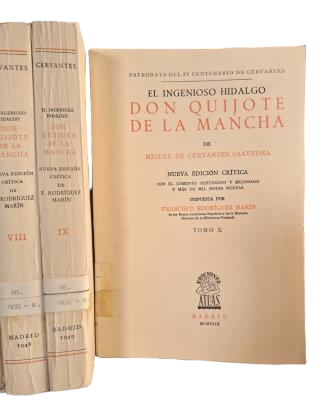 Cervantes Saavedra, Miguel de.- EL INGENIOSO HIDALGO DON QUIJOTE DE LA MANCHA (I - X)