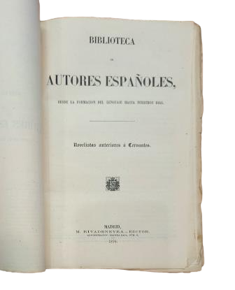 NOVELISTAS ANTERIORES A CERVANTES