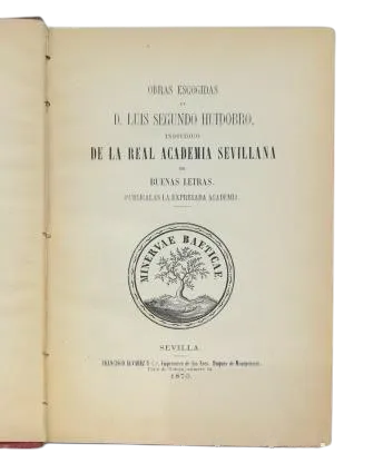 Huidobro, Luis Segundo.- OBRAS ESCOGIDAS.- LUIS SEGUNDO HUIDOBRO