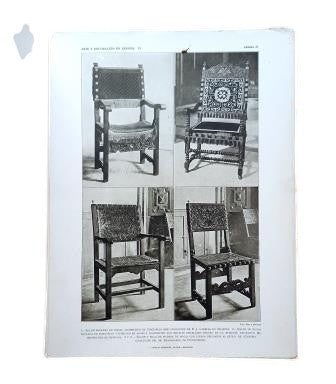 ART AND DECORATION IN SPAIN. ARCHITECTURE-DECORATIVE ART. VOLUME VI. 84 PLATES