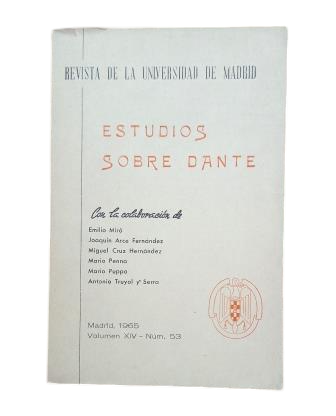 VV. AA.- ESTUDIOS SOBRE DANTE