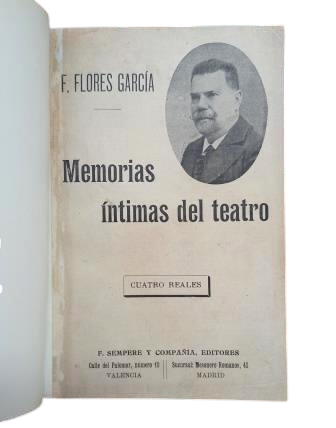 Flores García, F.- SOUVENIRS INTIMES DU THÉÂTRE