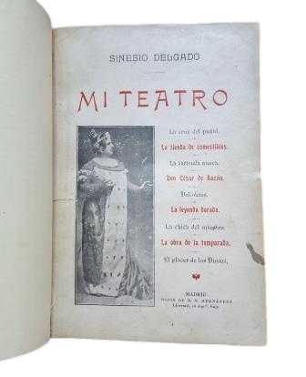 Delgado, Sinesio.- MON THÉÂTRE (Dédié)