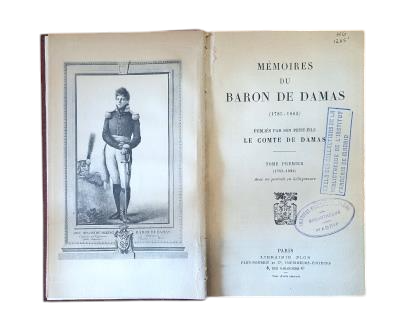 Baron de Damas.- MÉMOIRES. Tome Premier (1785 - 1822)