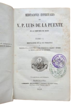 Puente, VP Luis de la.- SPIRITUAL MEDITATIONS