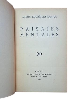 Rodríguez Santos, Abdón.- MENTAL LANDSCAPES (I-II)