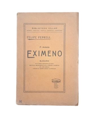Pedrell, Felipe.- P. ANTONIO EXIMENO