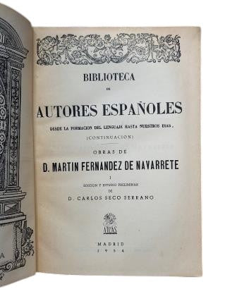 Fernández de Navarrete, Martín.- WORKS. COLLECTION OF VOYAGES AND DISCOVERIES. NAUTICAL (I - II - III)