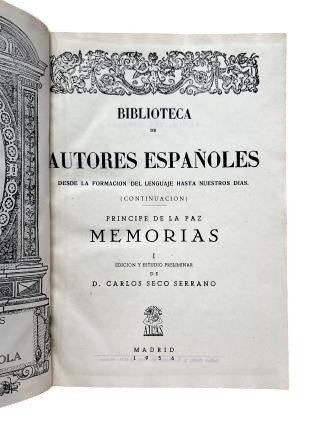 Príncipe de la Paz.- MEMORIAS (I - II)