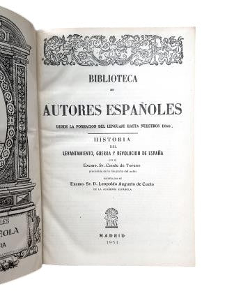 Count of Toreno - HISTORY OF THE UPRISING, WAR AND REVOLUTION IN SPAIN