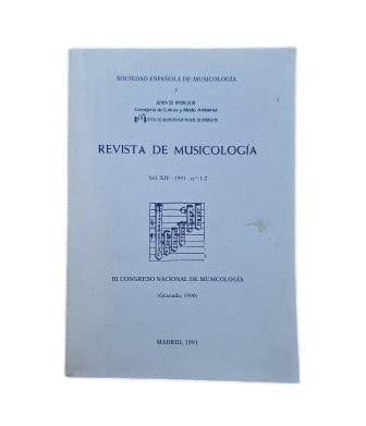 Various Authors - Journal of Musicology. Vol. XIV, No. 1-2. Music in 19th Century Spain