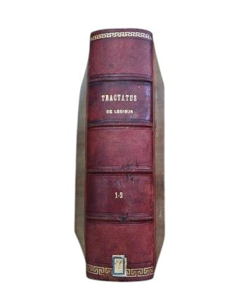 Suárez, Francisco.- TRACTATUS DE LEGIBUS AC DEO LEGISLATORE IN DECEM LIBROS DISTRIBUTUS (2 PARTES EN 1 VOL.)