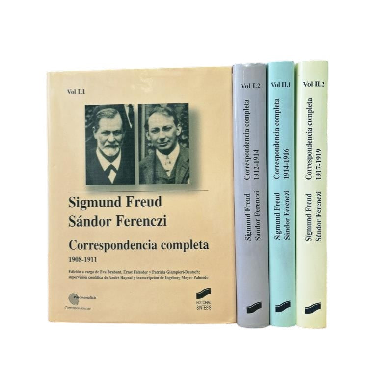 Freud, Sigmund & Ferenczi, Sándor.- CORRESPONDENCIA COMPLETA (I - II - III - IV)