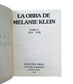 Valle, Elsa de.- LA OBRA DE MELANIE KLEIN