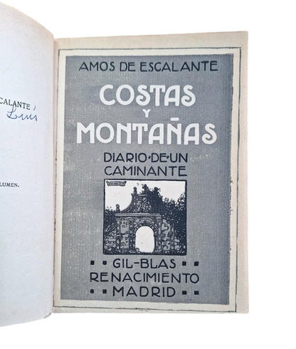 Amos de Escalante - COASTS AND MOUNTAINS. DIARY OF A HIKER