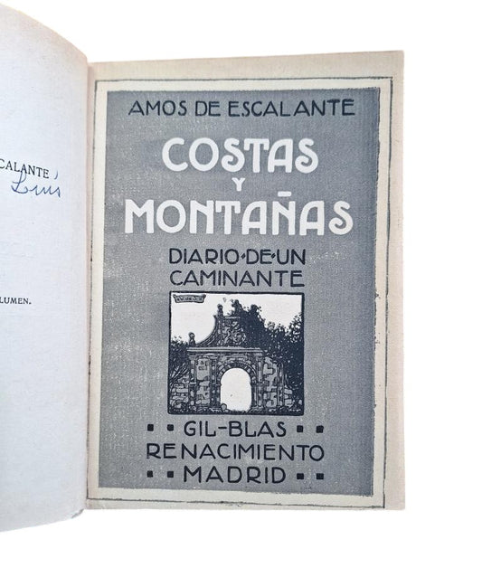 Amos de Escalante - COASTS AND MOUNTAINS. DIARY OF A HIKER