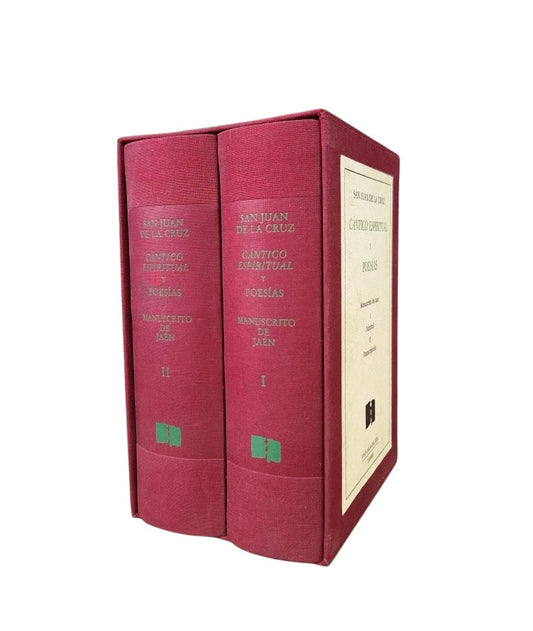 San Juan de la Cruz.- CÁNTICO ESPIRITUAL Y POESÍAS. Manuscrito de Jaén (2 VOLS)