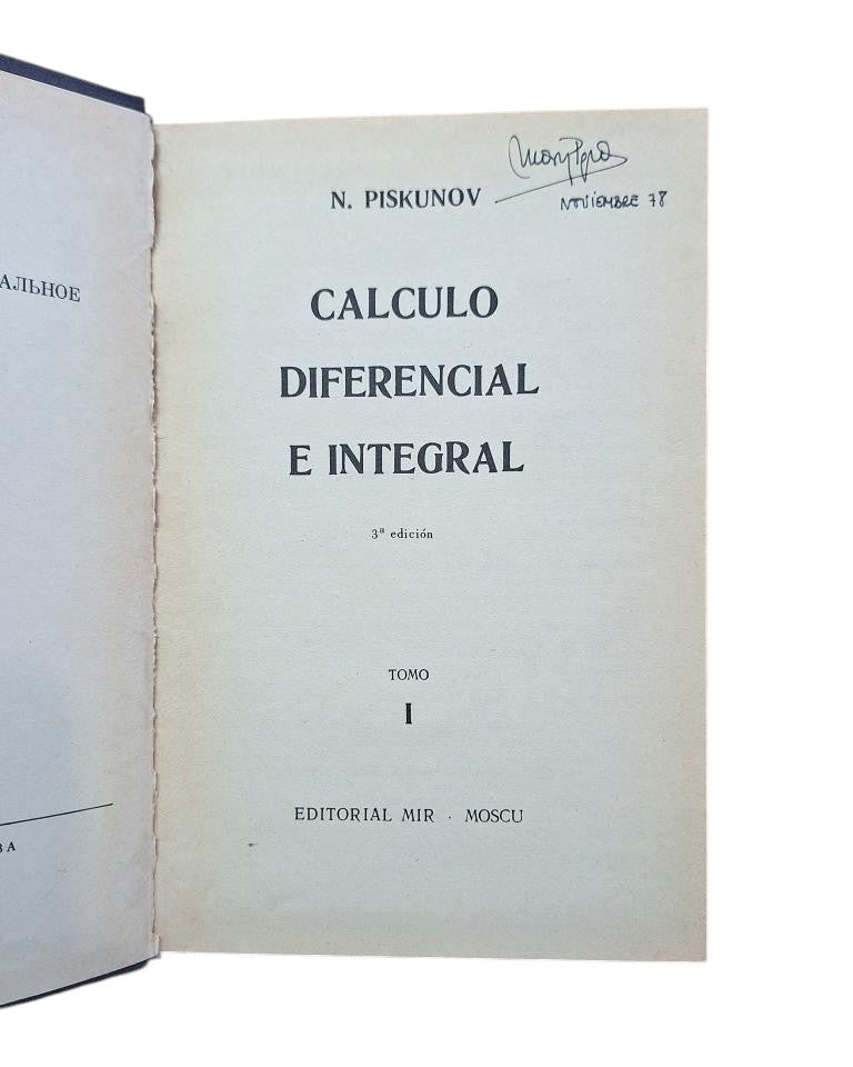 Piskunov.- DIFFERENTIAL AND INTEGRAL CALCULUS (I-II)
