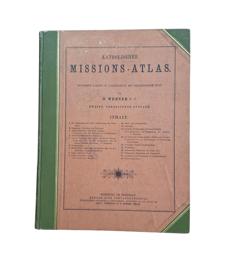 Werner, O.- KATHOLISCHER MISSIONS-ATLAS