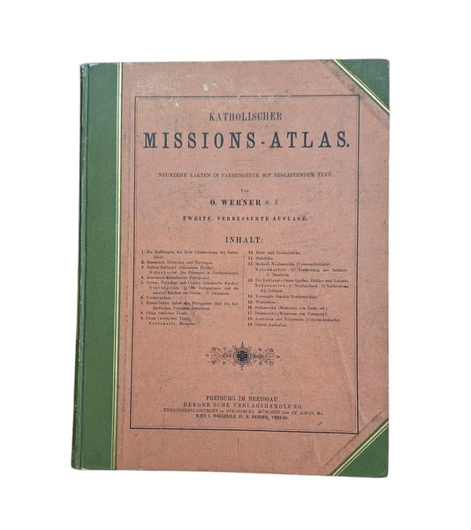 Werner, O.- KATHOLISCHER MISSIONS-ATLAS