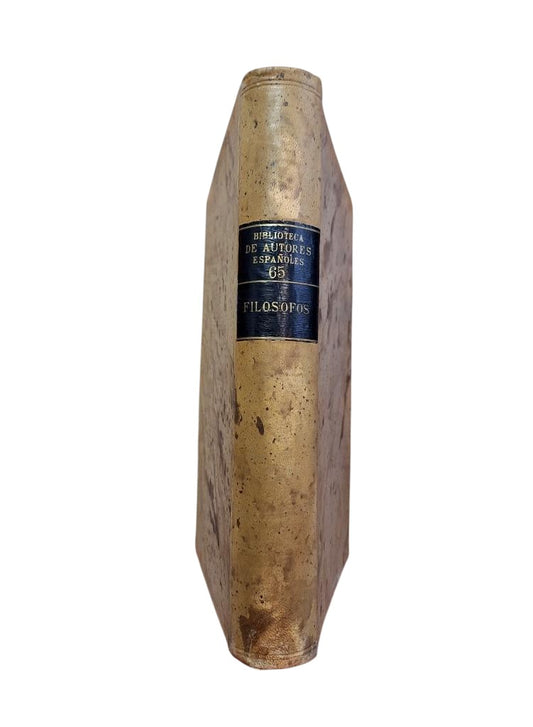 OBRAS ESCOGIDAS DE FILÓSOFOS. BIBLIOTECA DE AUTORES ESPAÑOLES.