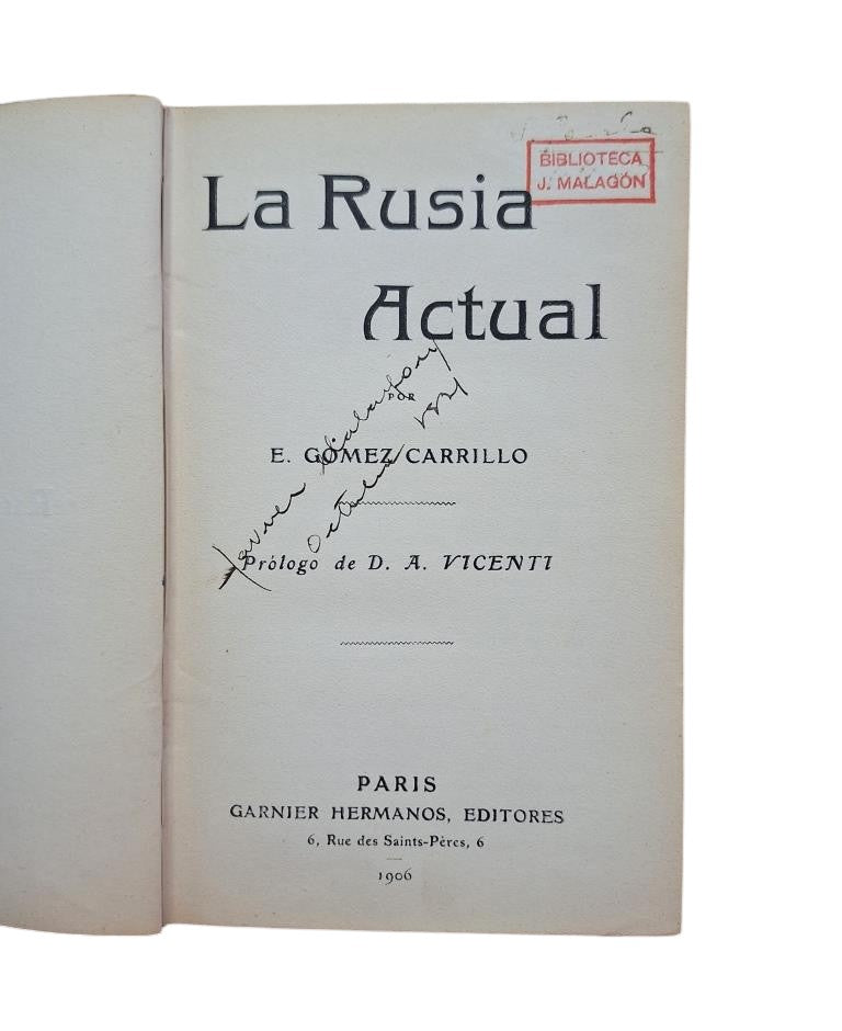 Gómez Carrillo, E.- LA RUSIA ACTUAL